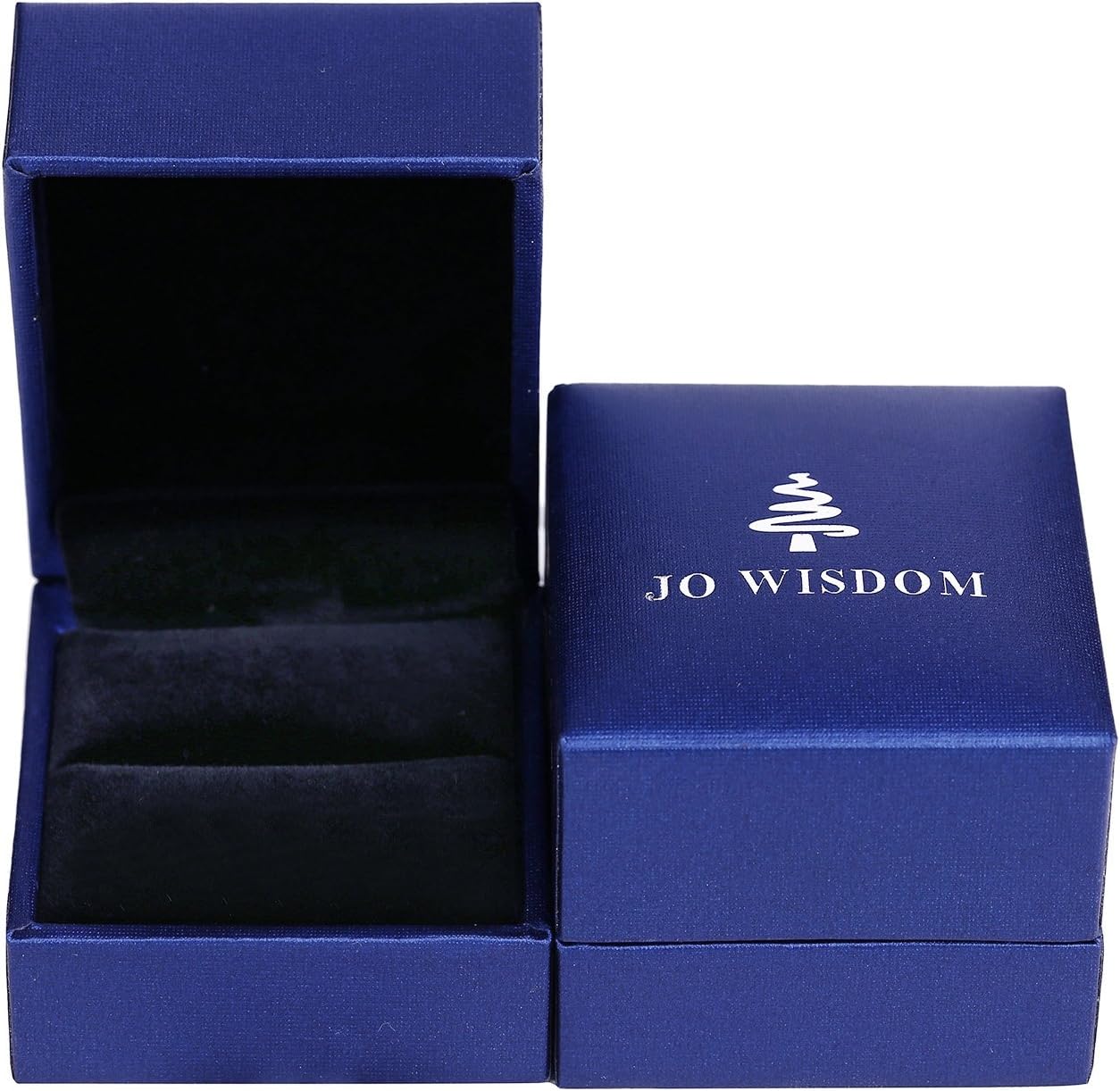 JO WISDOM Infinity Knot Promise Rings for Her Sterling Silver Cubic Zirconia Wedding Engagement Rings