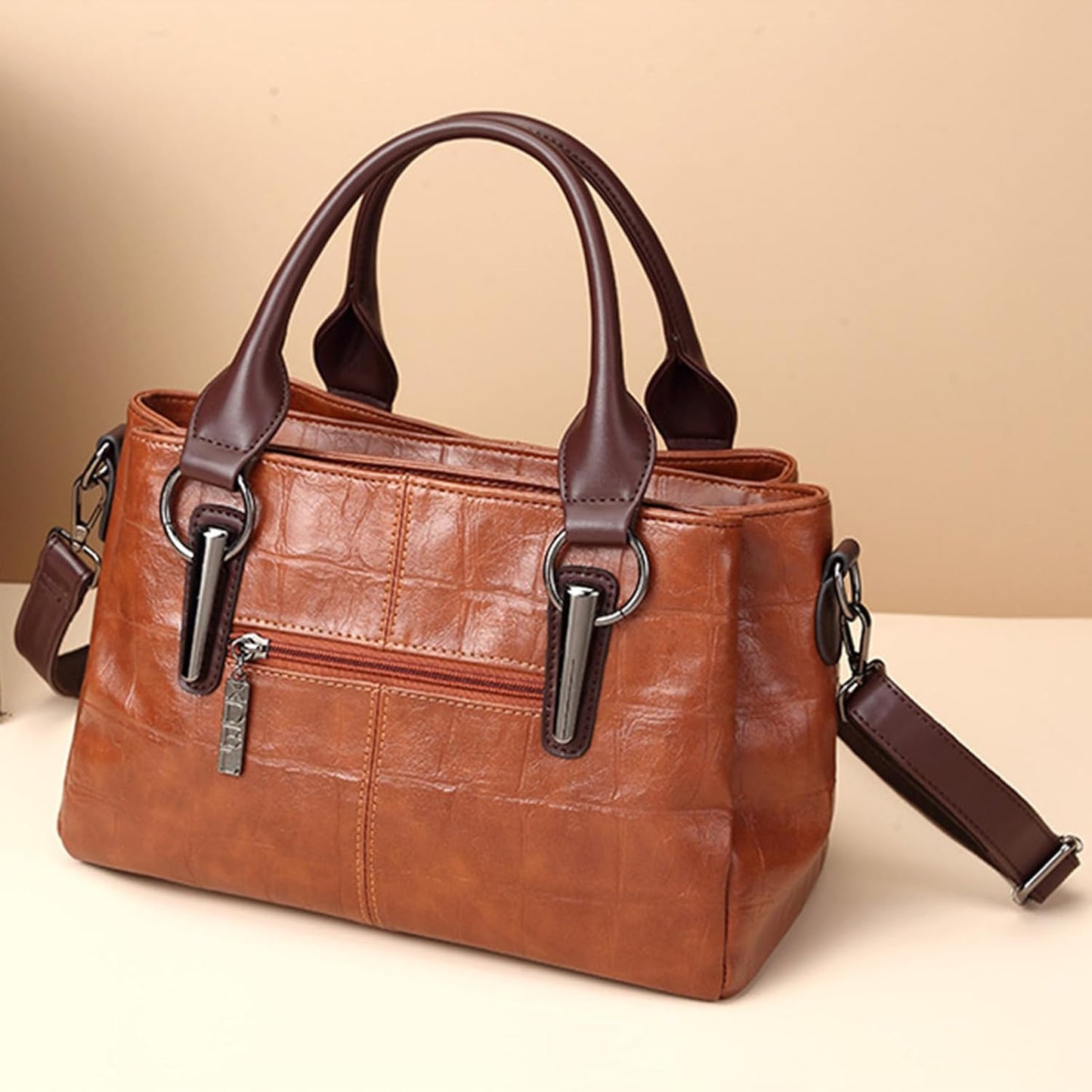 Handbags and Purses for women Vegan Leather Tote Bag for Women Satchel Shoulder Bags Travel Purse with Compartments