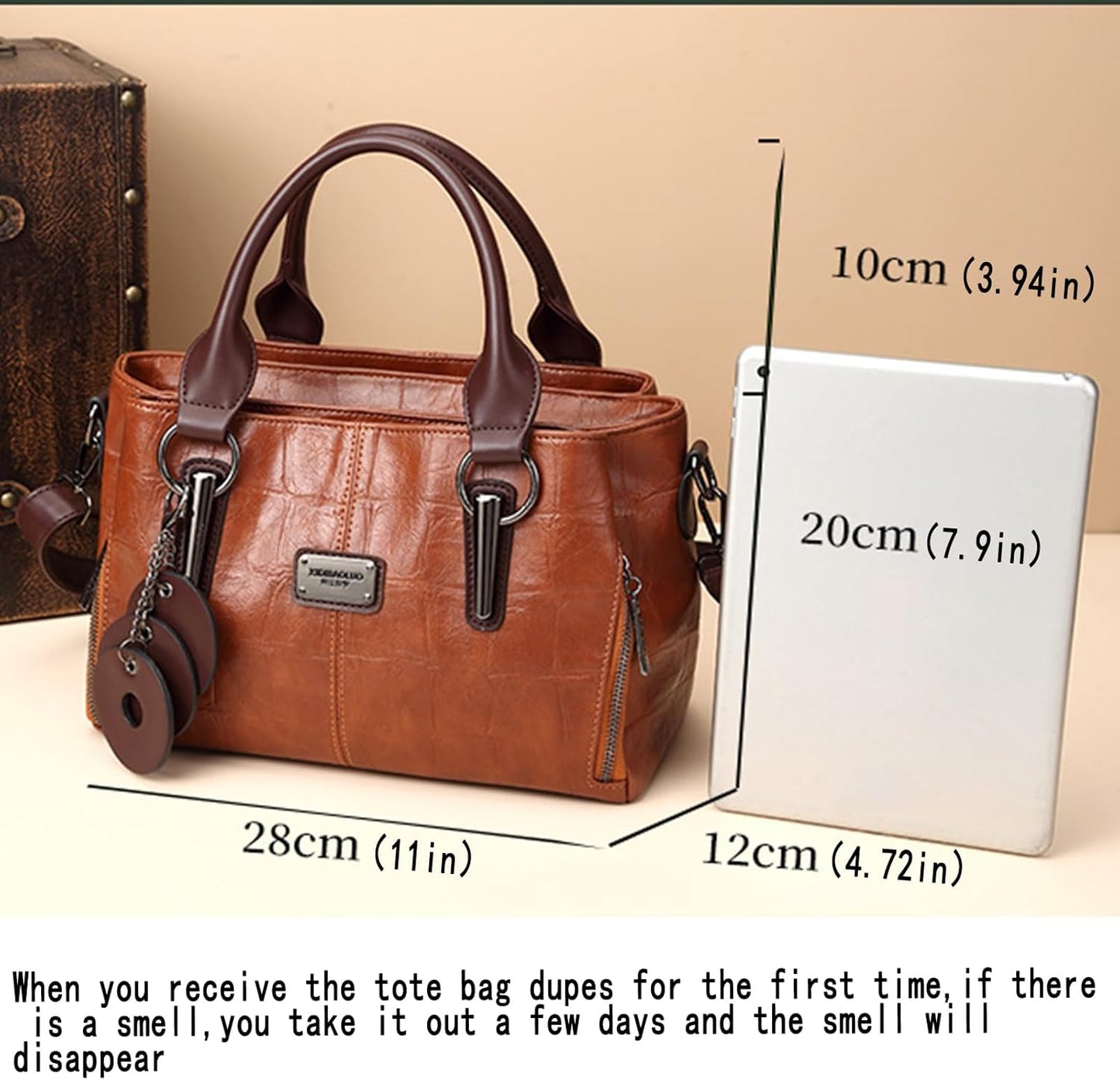 Handbags and Purses for women Vegan Leather Tote Bag for Women Satchel Shoulder Bags Travel Purse with Compartments