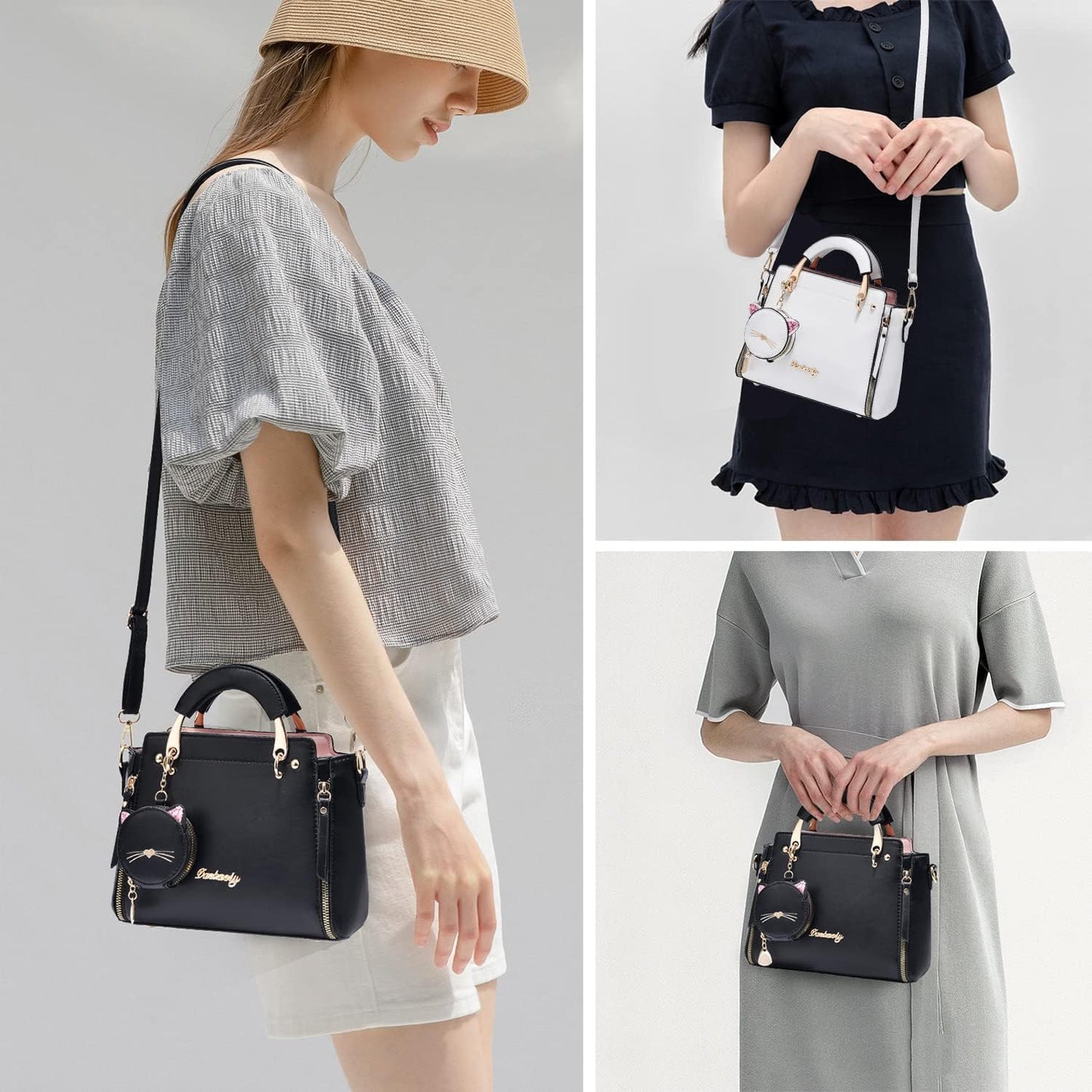 Xiaoyu Fashion Purses and Handbags for Women Ladies Crossbody Bags Top Handle Satchel Shoulder Bags Small Totes